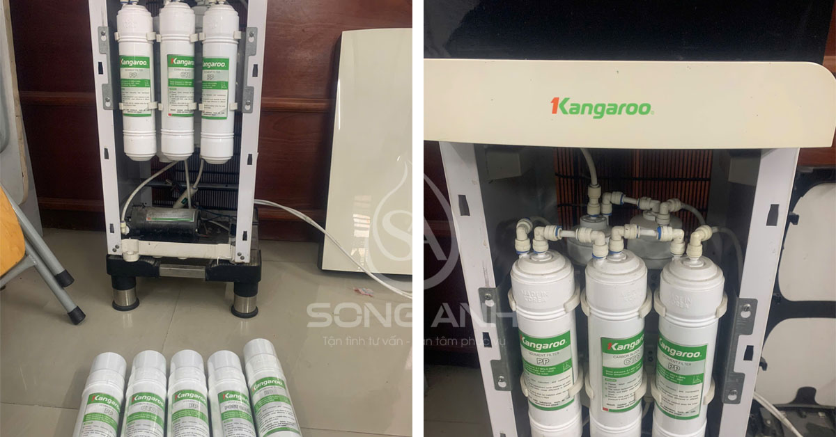 Sửa chữa thay lõi máy lọc nước Kangaroo