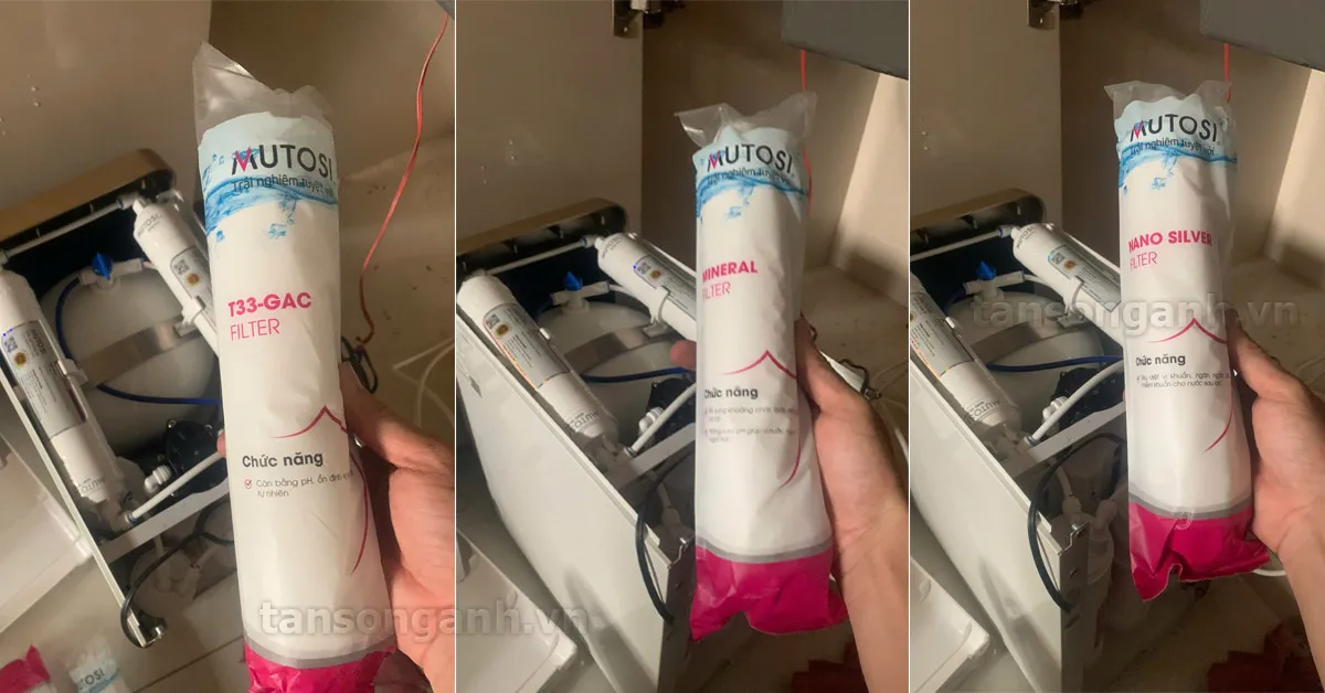 Thay lõi máy lọc nước Mutosi