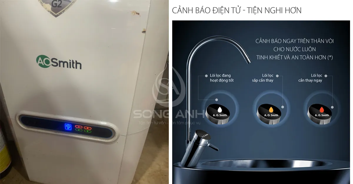 Thay lõi máy lọc nước Ao Smith